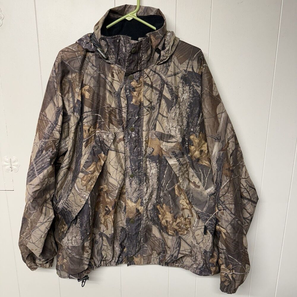 Stearns Dry Wear Realtree Hardwoods 20-200 Hunting Weatherproof Jacket Hooded XL